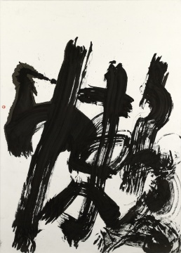 《懒》 154×109cm 纸本水墨 2024

