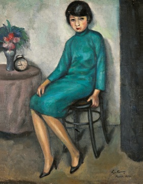 LOT 2033
关良(1900-1986)
挚爱
1929年作 布面油画
45×35 cm
签 名:L.Kwang March 1929
出版:
《文华》1929年8月创刊号,上海文华美术图书印刷有限公司,1929年,P9
《中国名画家全集—关良》,河北教育出版社,2003年,P112
《十二世纪中国西画文献—关良》,文化艺术出版社,2009年,P111
《关良》,上海美术出版社,2009年,P19
《艺术巨匠—关良》,河北教育出版社,2013年,P57《美术学报》,广州美术学院,2016年04期,P51-59
来源:西泠印社2018年12月15日,LOT 0733
说明:画中女子为关良妻子顾卓英,原藏家直接得自艺术家家属。经艺术家家属确认此来源。
CNY 8,000,000 - 10,000,000
LOT 2033
关良(1900-1986)
挚爱
1929年作 布面油画
45×35 cm
签 名:L.Kwang March 1929
出版:
《文华》1929年8月创刊号,上海文华美术图书印刷有限公司,1929年,P9
《中国名画家全集—关良》,河北教育出版社,2003年,P112
《十二世纪中国西画文献—关良》,文化艺术出版社,2009年,P111
《关良》,上海美术出版社,2009年,P19
《艺术巨匠—关良》,河北教育出版社,2013年,P57《美术学报》,广州美术学院,2016年04期,P51-59
来源:西泠印社2018年12月15日,LOT 0733
说明:画中女子为关良妻子顾卓英,原藏家直接得自艺术家家属。经艺术家家属确认此来源。
CNY 8,000,000 - 10,000,000