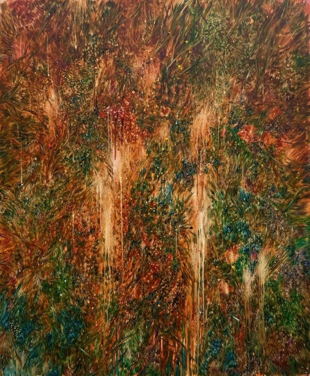 彭斯《锦粲NO.2》 180×150cm 布面油画 2024
