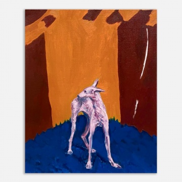 狗的习作 , 2024, 布面油画, 53 x 43 cm

©️Félix Deschamps Mak
