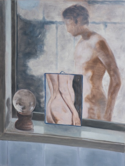 VALDRIN THAQI Cars Hiss by my Window, 2023 Oil on Canvas 31 1/2 × 17 7/10 in 80 × 45 cm
 VALDRIN THAQI Cars Hiss by my Window, 2023 Oil on Canvas 31 1/2 × 17 7/10 in 80 × 45 cm