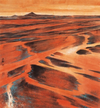 赵之境 汇聚之三 纸本设色 96x90cm 2024 赵之境 汇聚之三 纸本设色 96x90cm 2024