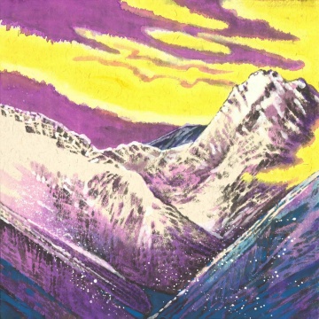 赵之境 凝固的诗篇 50x50cm 纸本设色 2025
赵之境 凝固的诗篇 50x50cm 纸本设色 2025