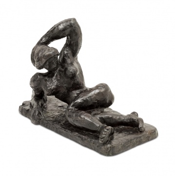 亨利・马蒂斯《侧卧裸女I（曙光）》

  31.1×6.5cm 青铜 1907年创作于科利乌尔，1948年铸造

估价：8,000,000-10,000,000美元
