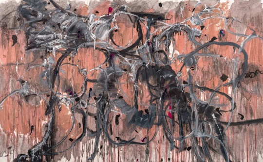 徐善循 烟花系列
2025年作 水墨 丙烯 草木灰
284 × 175 cm

