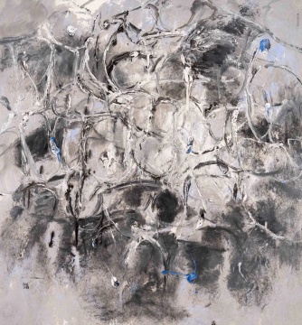 徐善循 烟花系列
2025年作 水墨 丙烯 草木灰
90 × 98 cm

