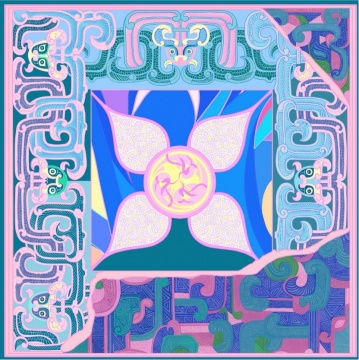 《臻》

材料：数字绘画

尺寸：100cmX100cm
