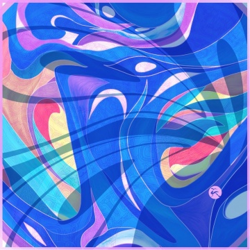 镜（2022年）

尺寸： 100×100cm

绘画
