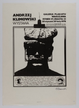 1978年，安杰伊·克里莫夫斯基在华沙海报画廊个展海报

 
