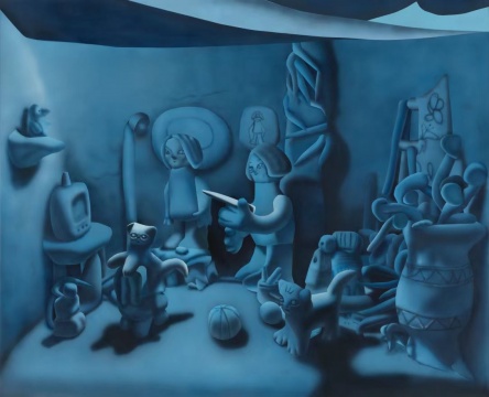 梁曼勇，塑造，130×160cm，布面丙烯，2025年
