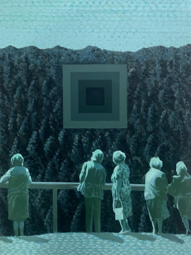 密林&nbsp;/ Dense Forest，2025

布面丙烯

80 ×&nbsp;100cm
