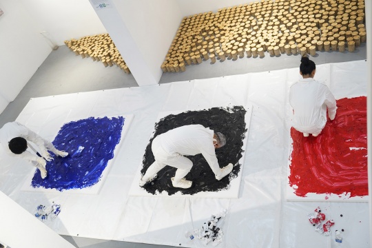 “爬行动物”实验艺术展开幕现场
