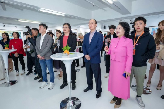 王佳音、马逢国、赵之境、马浩文在开幕式现场
