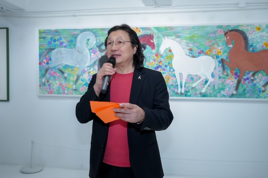 香港艺术发展局视觉艺术组主席、香港美协常务副主席、中国国际水墨学会主席赵之境致辞
