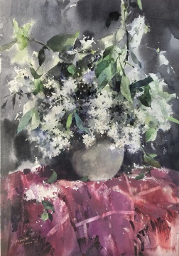 廖小平 春意阑珊 46x57cm 2026
