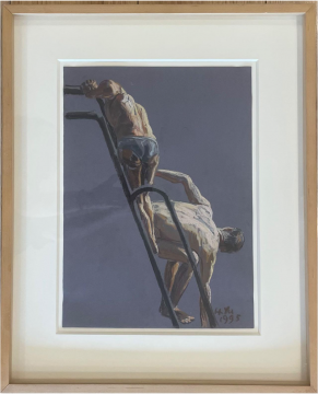 喻红 无题 27×37cm 纸上丙烯 1995
