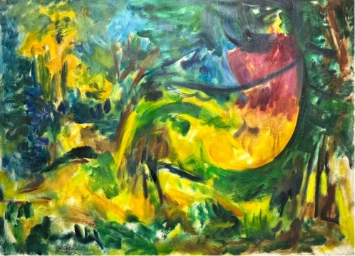 《无题》&nbsp; 张功慤&nbsp;&nbsp;85×115cm&nbsp; 50年代&nbsp;油画