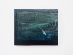 《5:55》 30.5x25.2cm&nbsp;木板丙烯、水粉及宣纸&nbsp;2025
