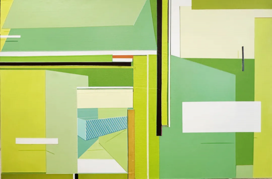 黄佳&nbsp;纵横交错的景观3# 120x180cm&nbsp;丙烯绘画&nbsp;2018-2019，2025年再次改动
