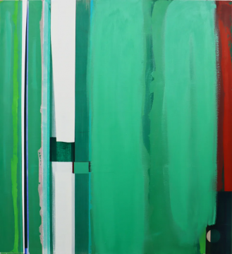 刘可 蔚蓝漩涡 180×165cm 布面丙烯 2021
