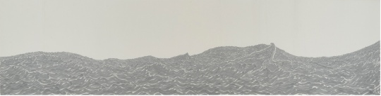 王超 《域—人浪》 70×276cm 纸本水墨 2014

&nbsp;
