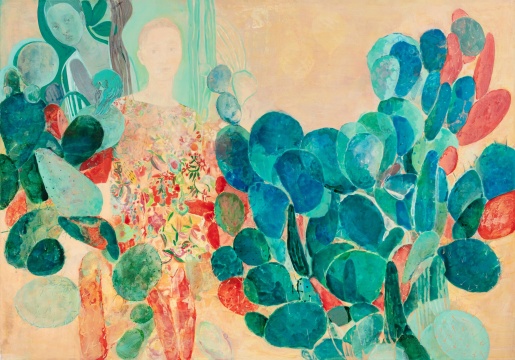 康蕾《万物有时》140x200cm 坦培拉2024年
