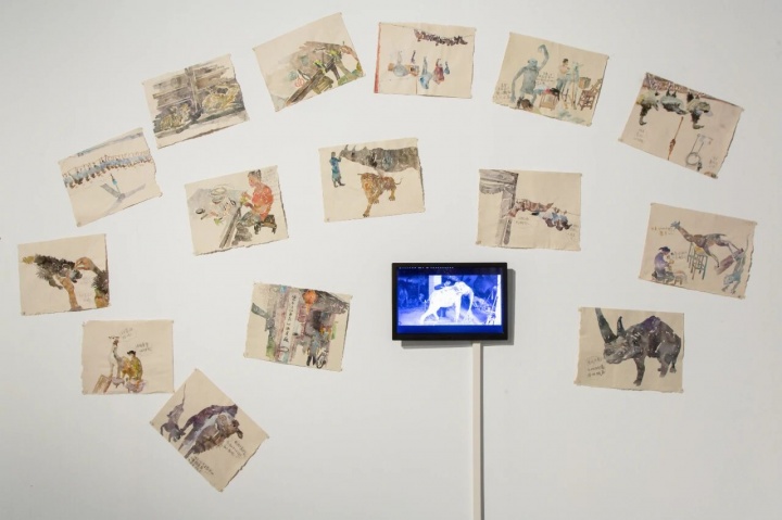 沈远《动物标本车间里的窃窃私语》

纸本水彩&nbsp;21&nbsp;张&nbsp;录像 2006
