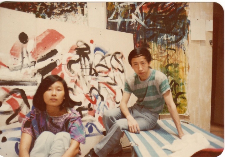 沈远和黄永砅合影
