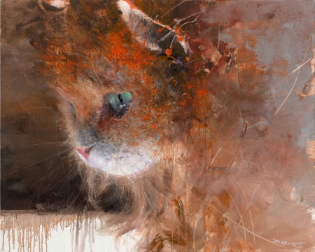 猫系列 150×120cm &nbsp;布面油画&nbsp;2022
