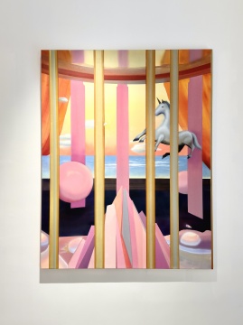 余潮茁作品&nbsp; 《异托邦3》&nbsp; 纸本水性材料绘画&nbsp; &nbsp;110x140cm&nbsp; 2023
